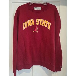 Soffe Y2K Iowa State Cyclones Cardinal Mascot Crewneck Sweatshirt Mens XXL Red